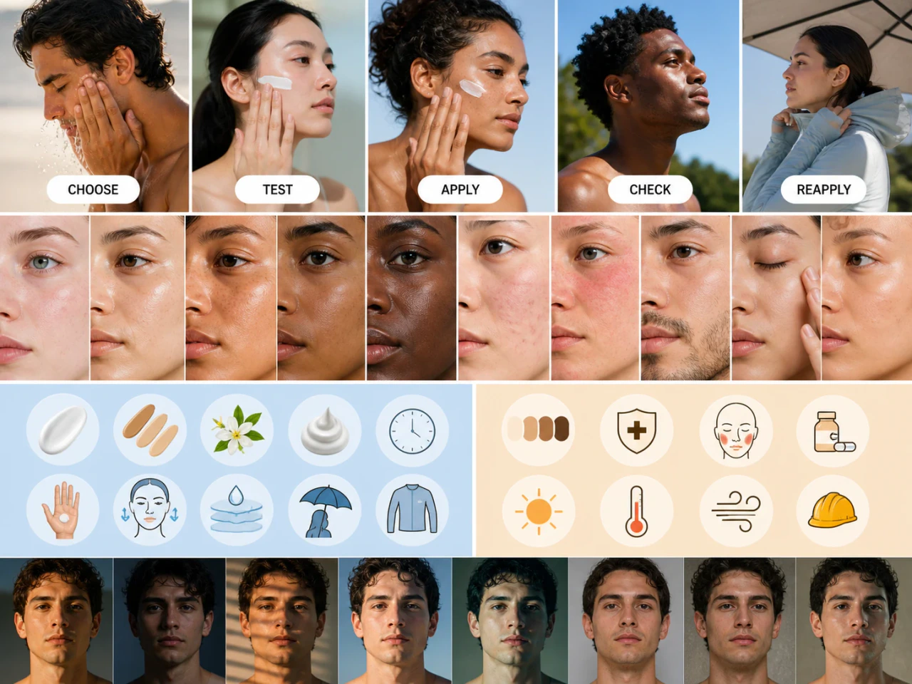 A practical daily sunscreen routine in ordinary daylight