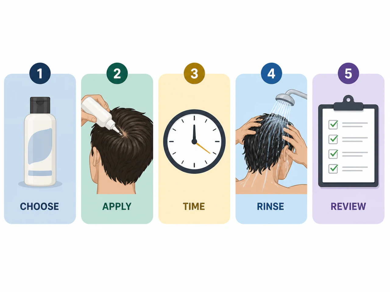 A realistic label-led flaky scalp care routine