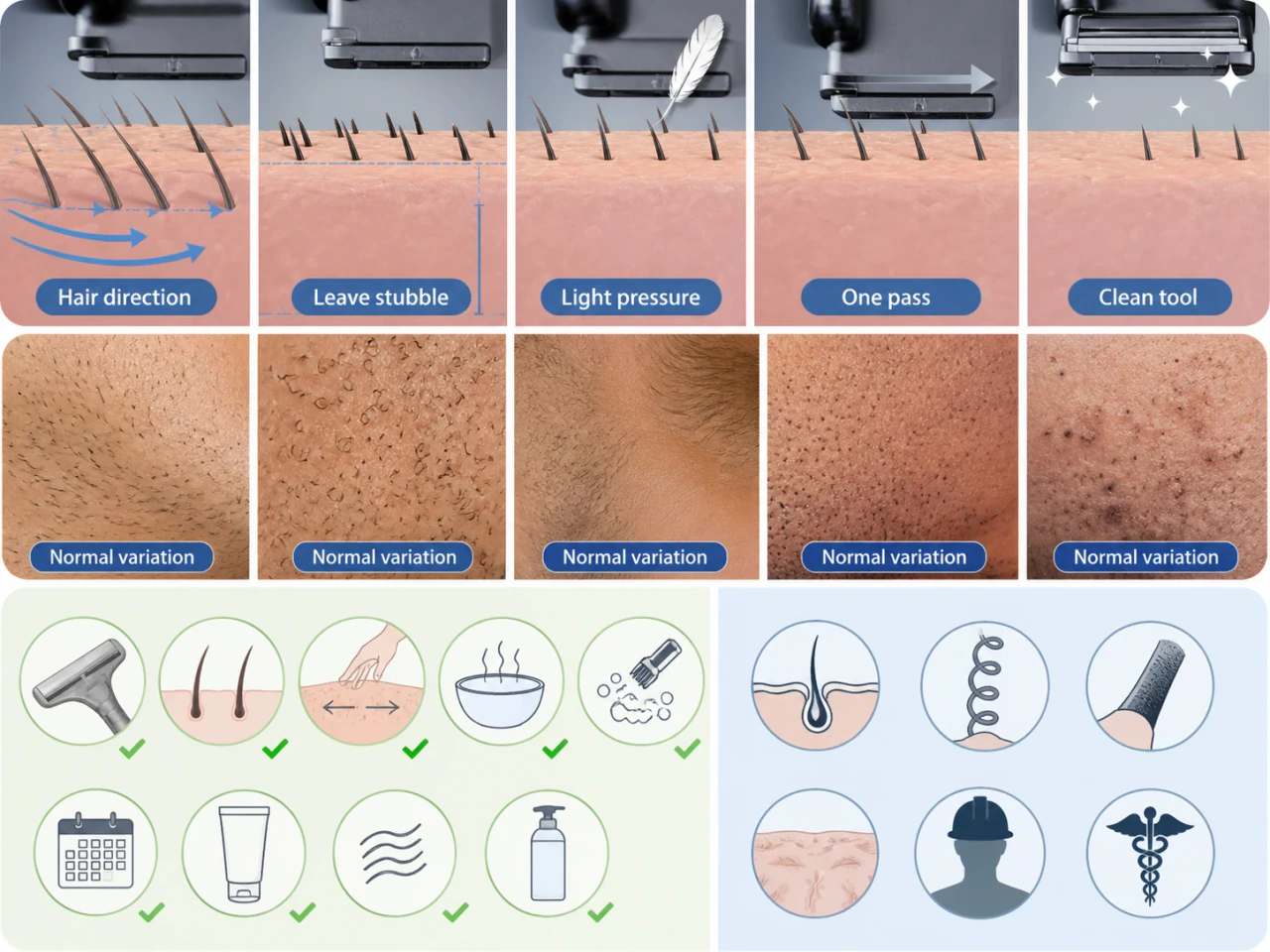 A Lower-Irritation Shaving Routine for Razor Bumps feature-explainer